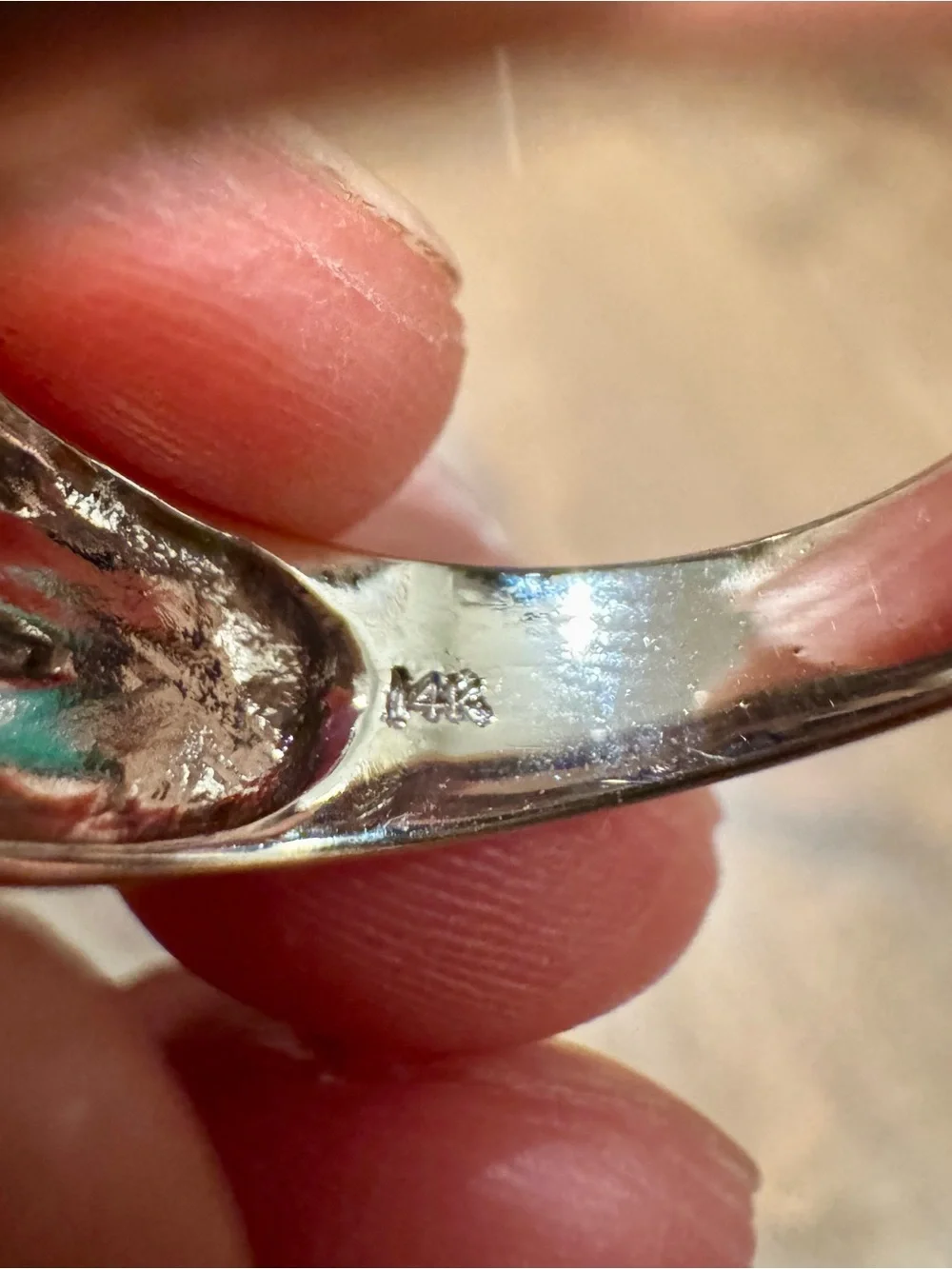 14K White and Yellow Gold Blue Sapphire Statement Ring